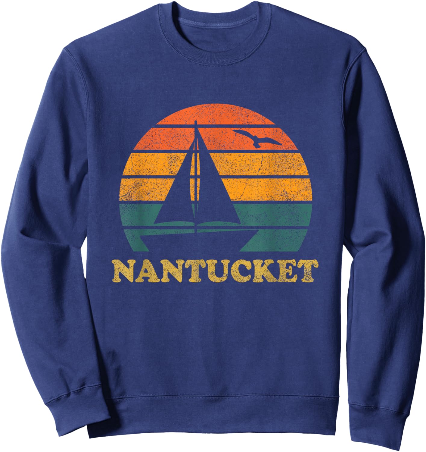 Nantucket Sailboat Sunset Nantucket Sweatshirt - Sweatshirt | Navy