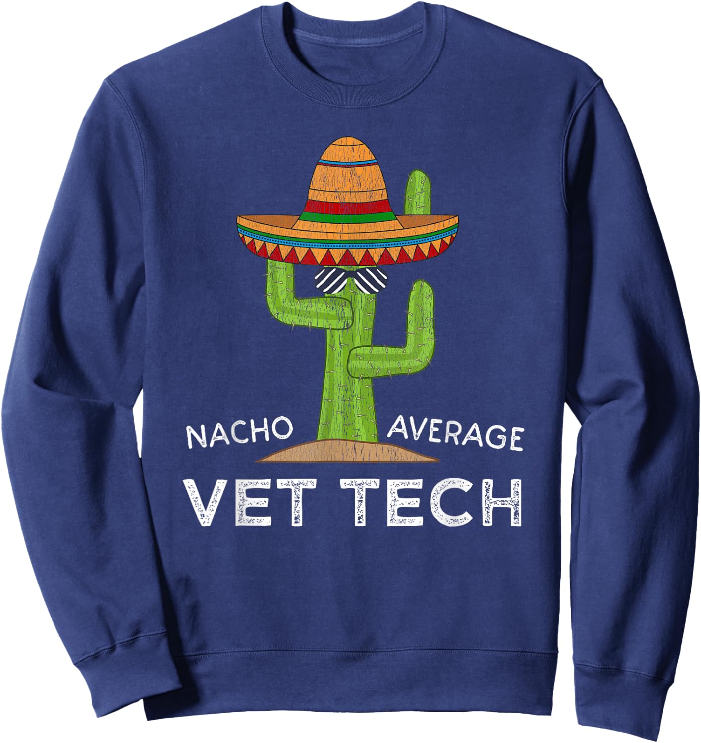 Funny Vet Tech Veterinary Technician Cute Saying Sweatshirt - Sweatshirt | Navy