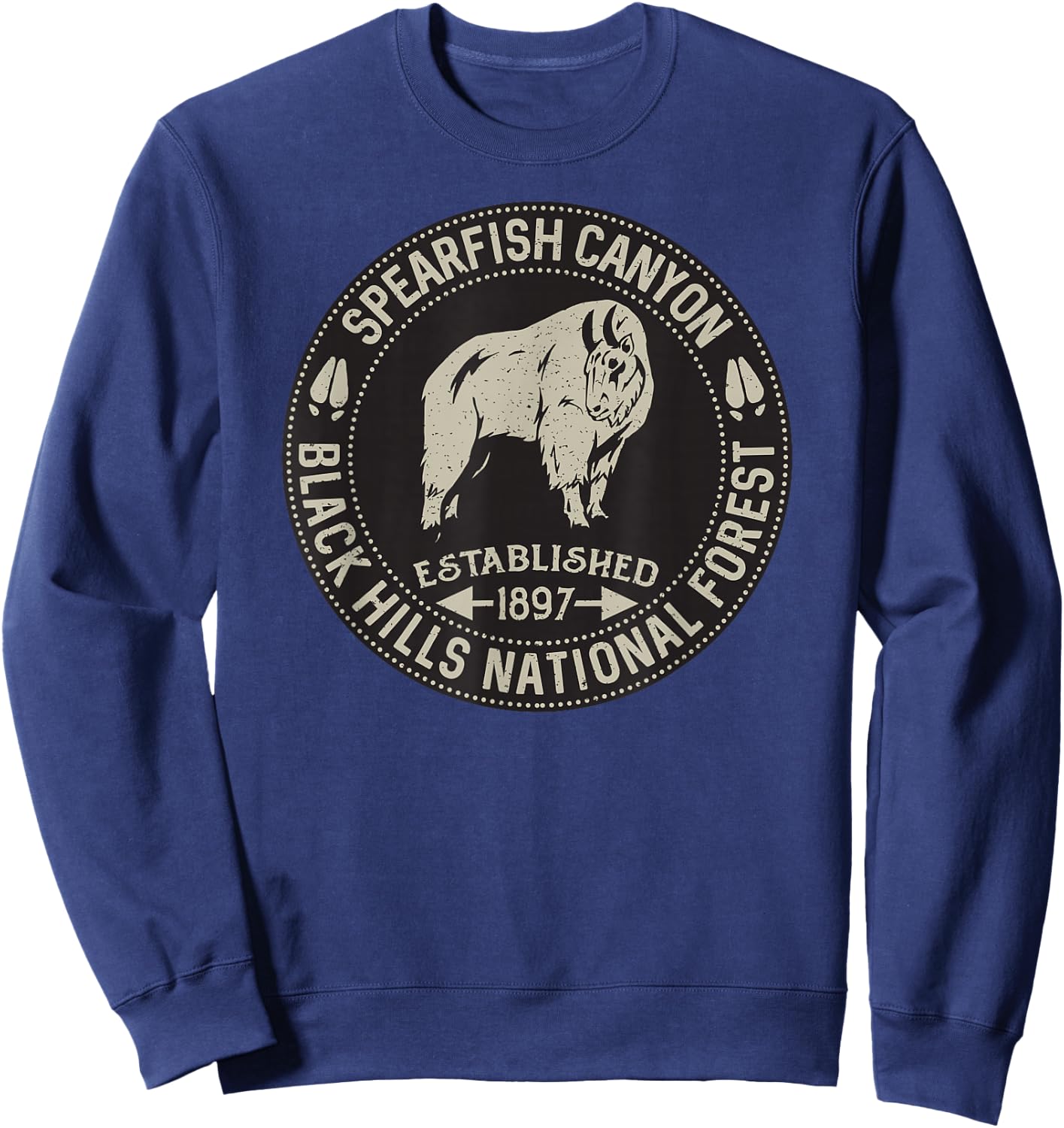 Spearfish Canyon Black Hills National Forest Sweatshirt - Sweatshirt | Navy