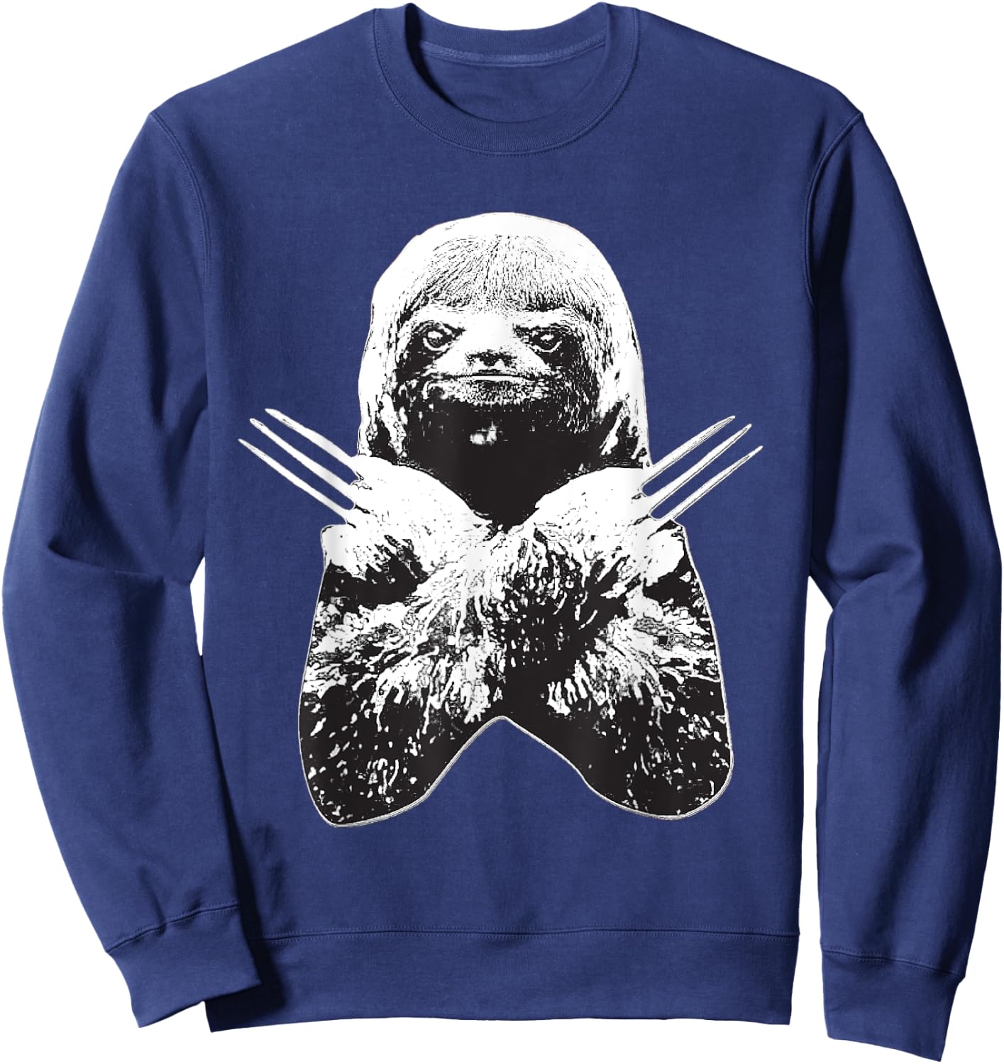 Sloth Slotherine Halloween Costume Graphic Fighting Sweatshirt - Sweatshirt | Navy