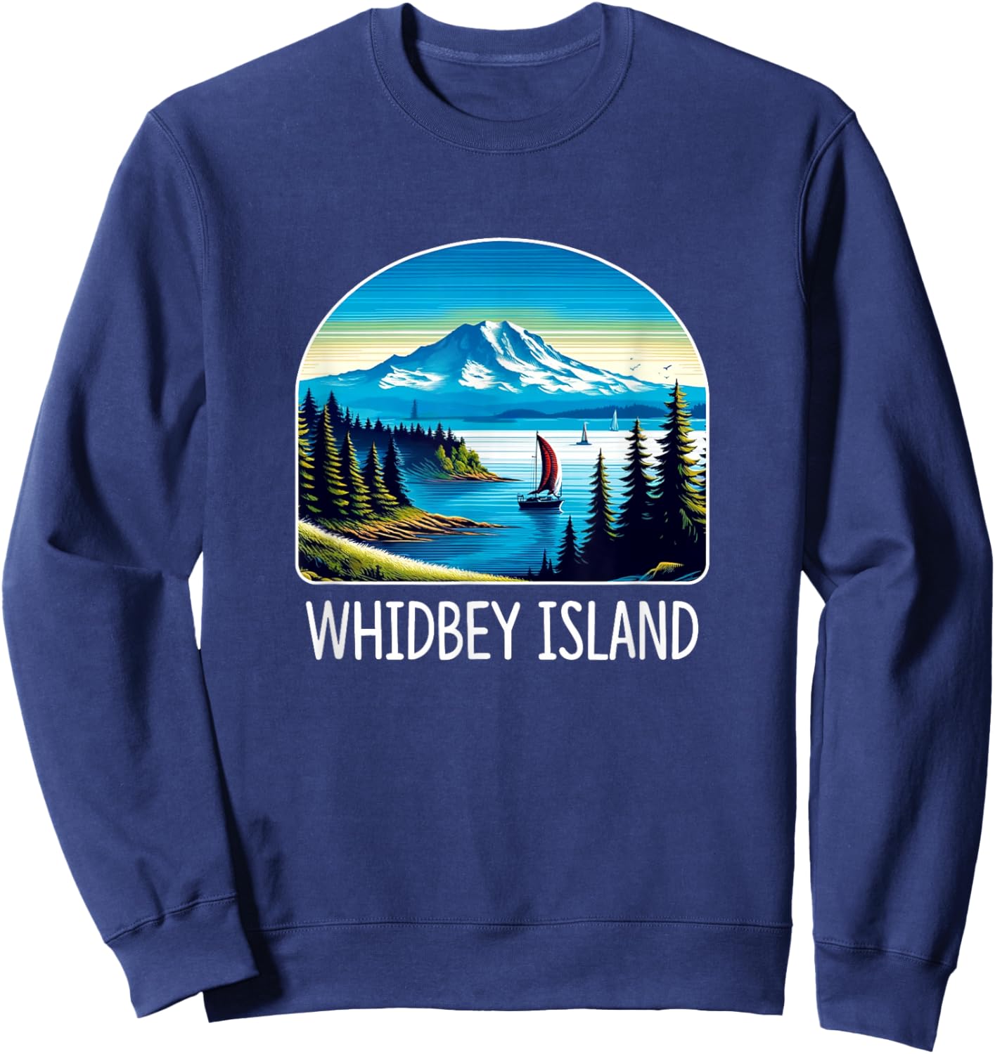 Whidbey Island - Washington Sweatshirt - Sweatshirt | Navy