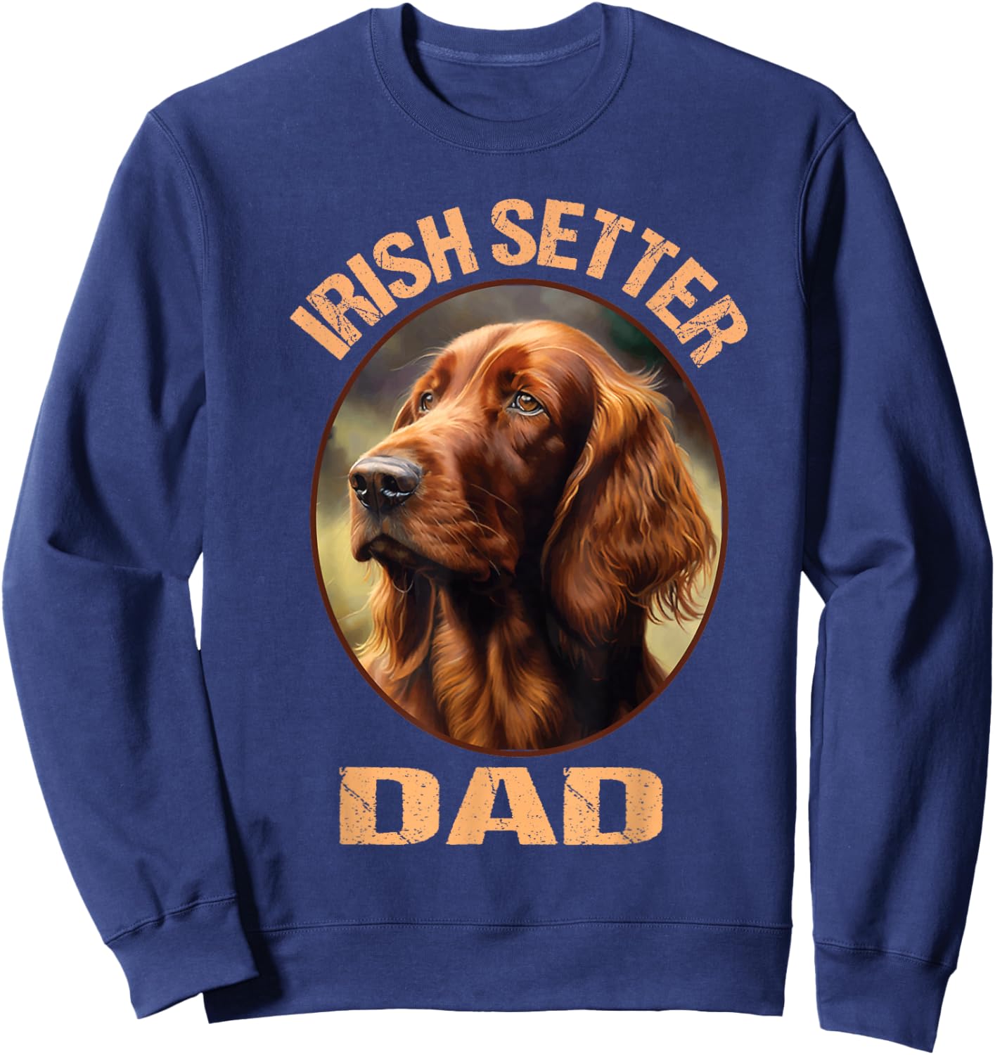 Irish Setter Gundog Dad Dog Father's Day Sweatshirt - Sweatshirt | Navy