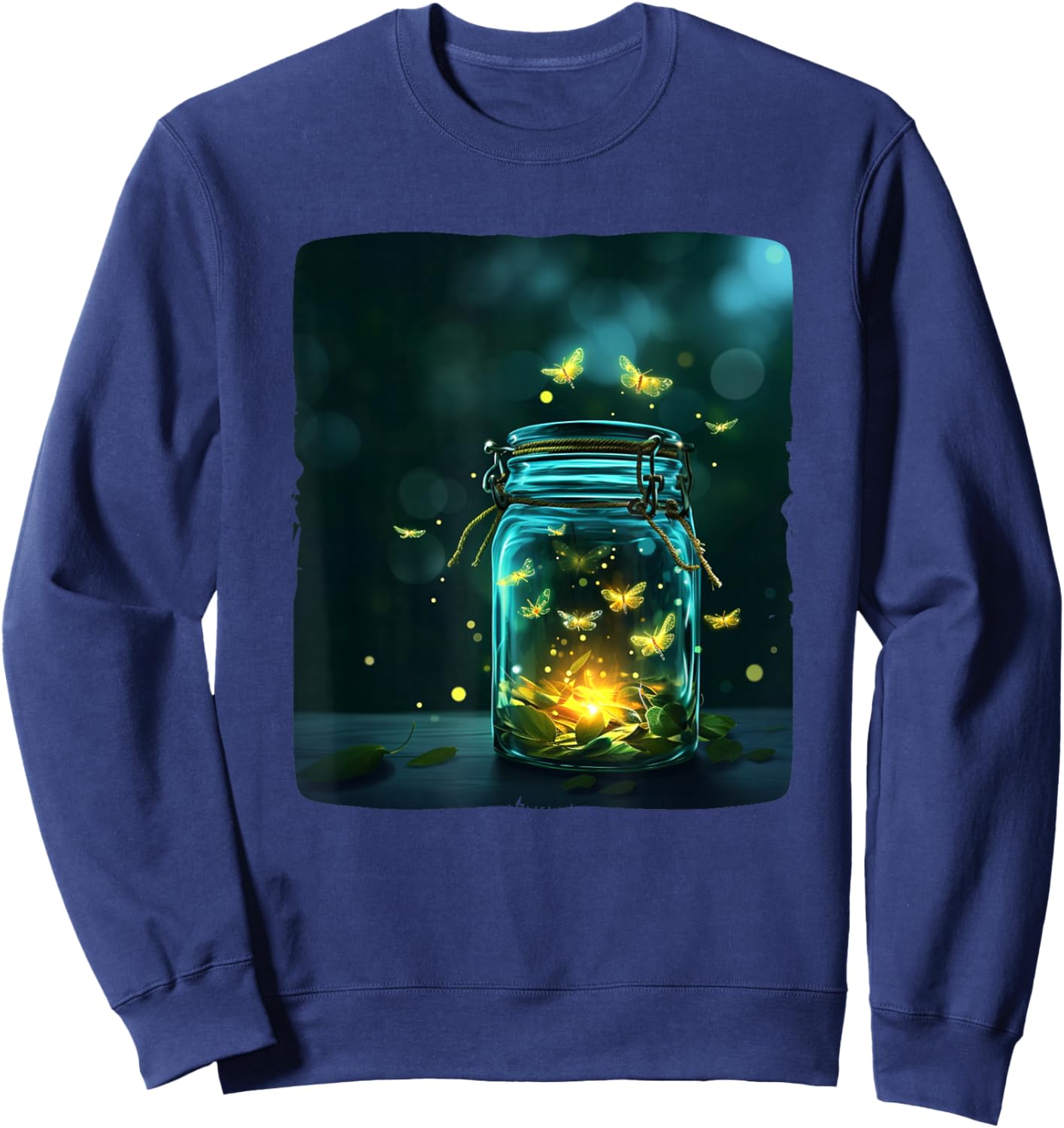 Cool insects in a Jar for fireflies lovers in summer nights Sweatshirt - Sweatshirt | Navy