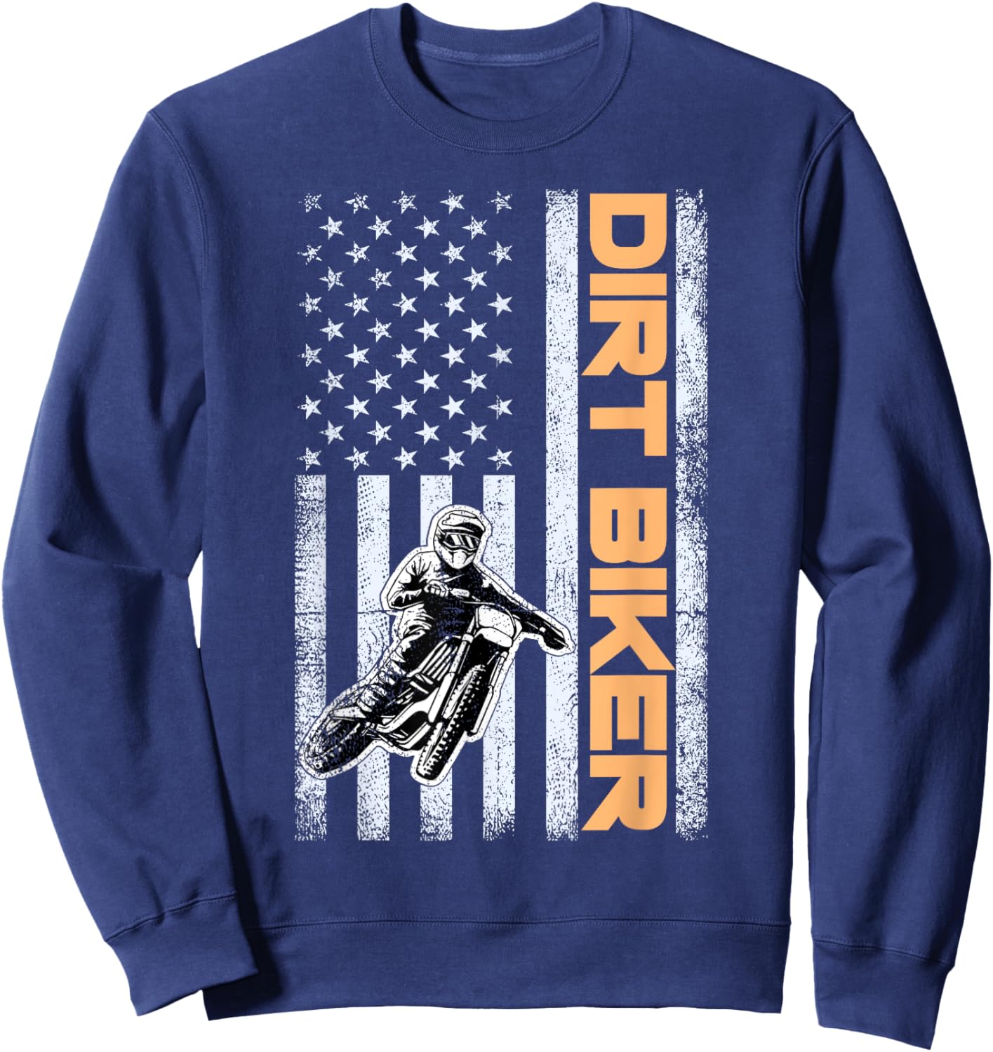 Dirt Bike Motocross Biker Boys Youth and Women Sweatshirt - Sweatshirt | Navy