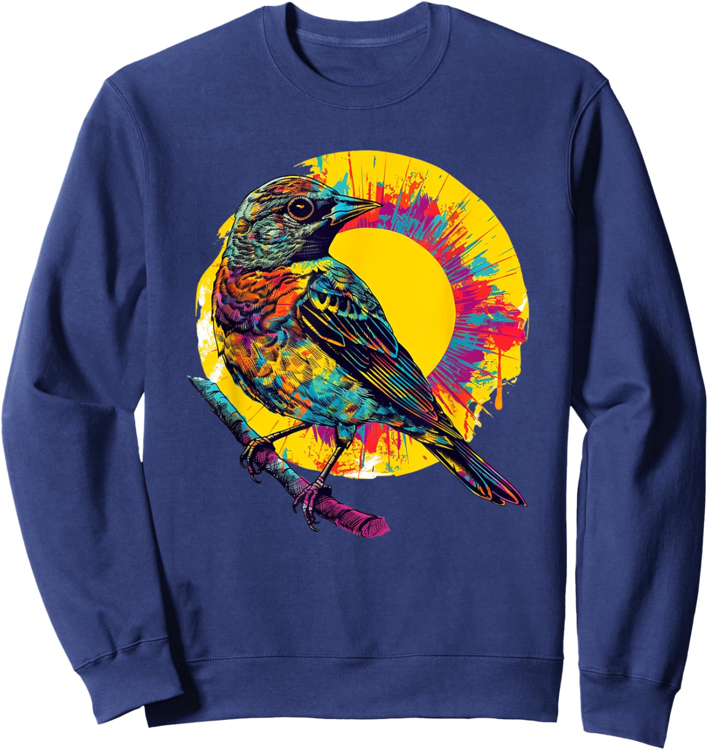 Orioles Bird Tie Dye Graphic Design Shirt Men Women Kids Sweatshirt - Sweatshirt | Navy