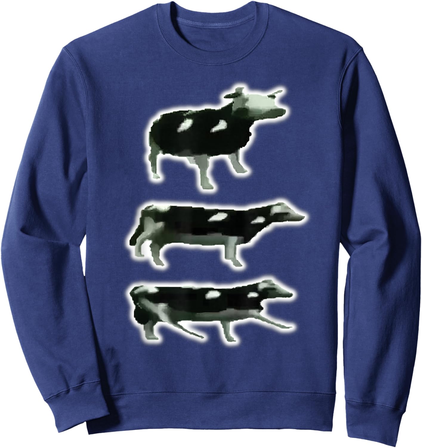 Dancing Polish Cow Meme Sweatshirt - Sweatshirt | Navy