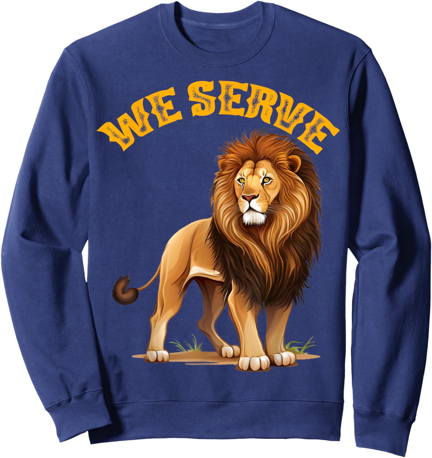 Lions Club member We Serve gift Sweatshirt - Sweatshirt | Navy