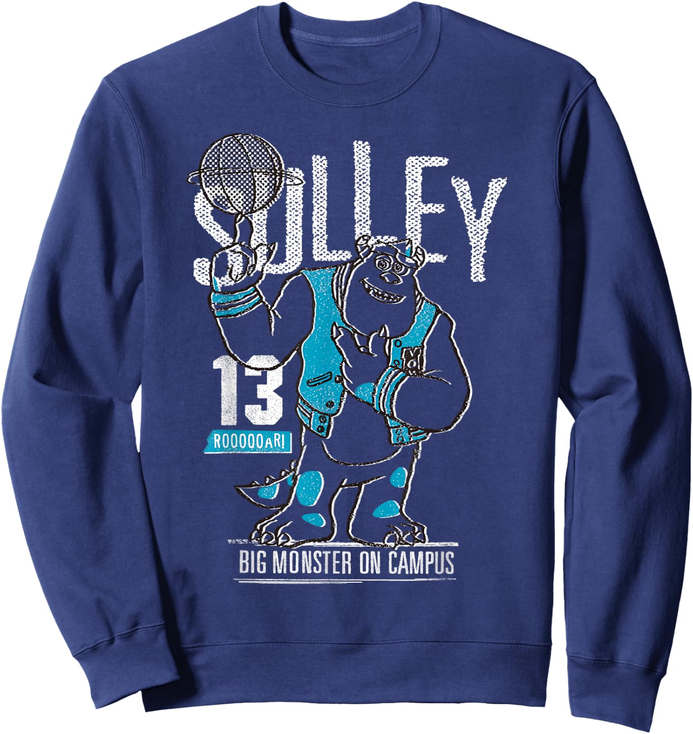 Disney PIXAR Monsters University Sulley Basketball Sweatshirt - Sweatshirt | Navy