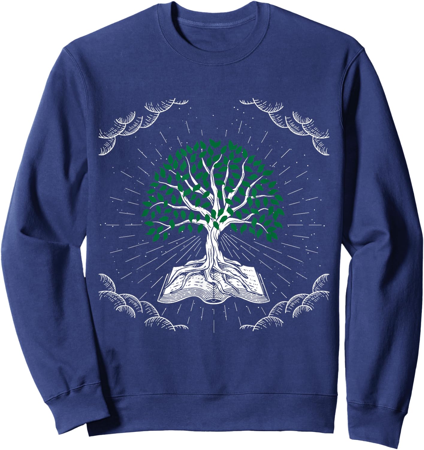 Tree of Knowledge - Tree of Life Sweatshirt - Sweatshirt | Navy
