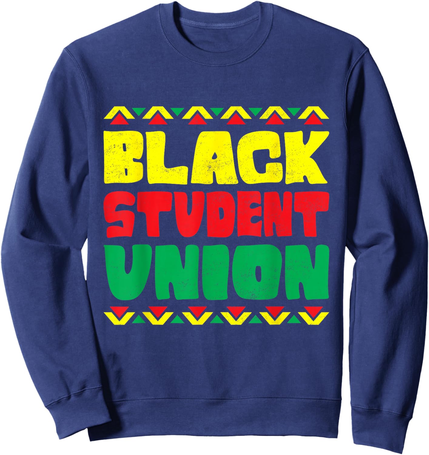 Black Student HBCU African American Pride Women Men Sweatshirt - Sweatshirt | Navy
