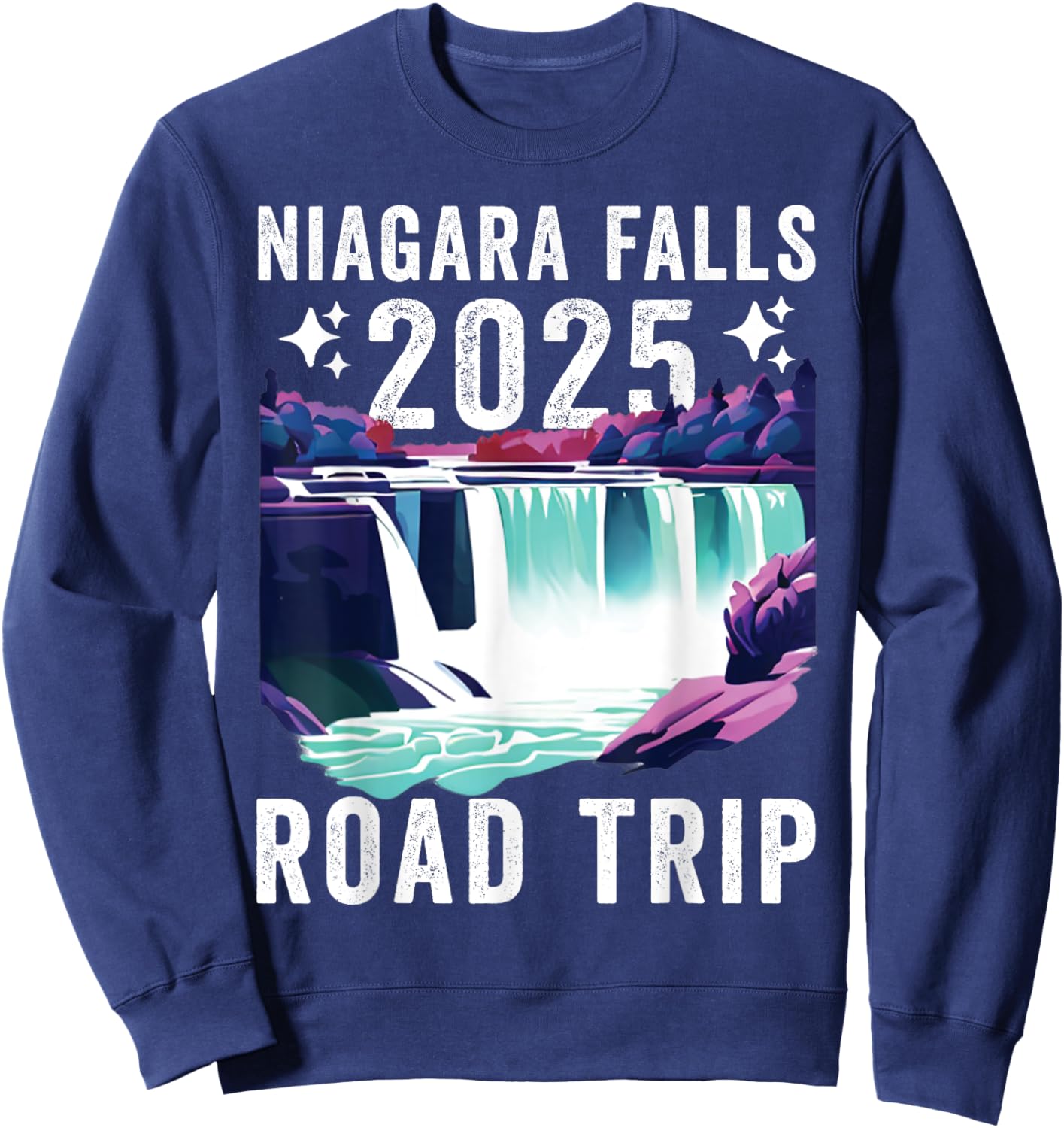 Niagara Falls Road Trip 2025 Summer Vacation Niagara Sweatshirt - Sweatshirt | Navy