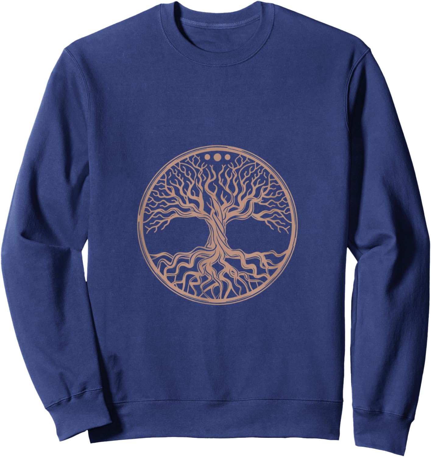 Tree Yggdrasil Viking Symbol of Life Celtic Nordic , Black, S Sweatshirt - Sweatshirt | Navy