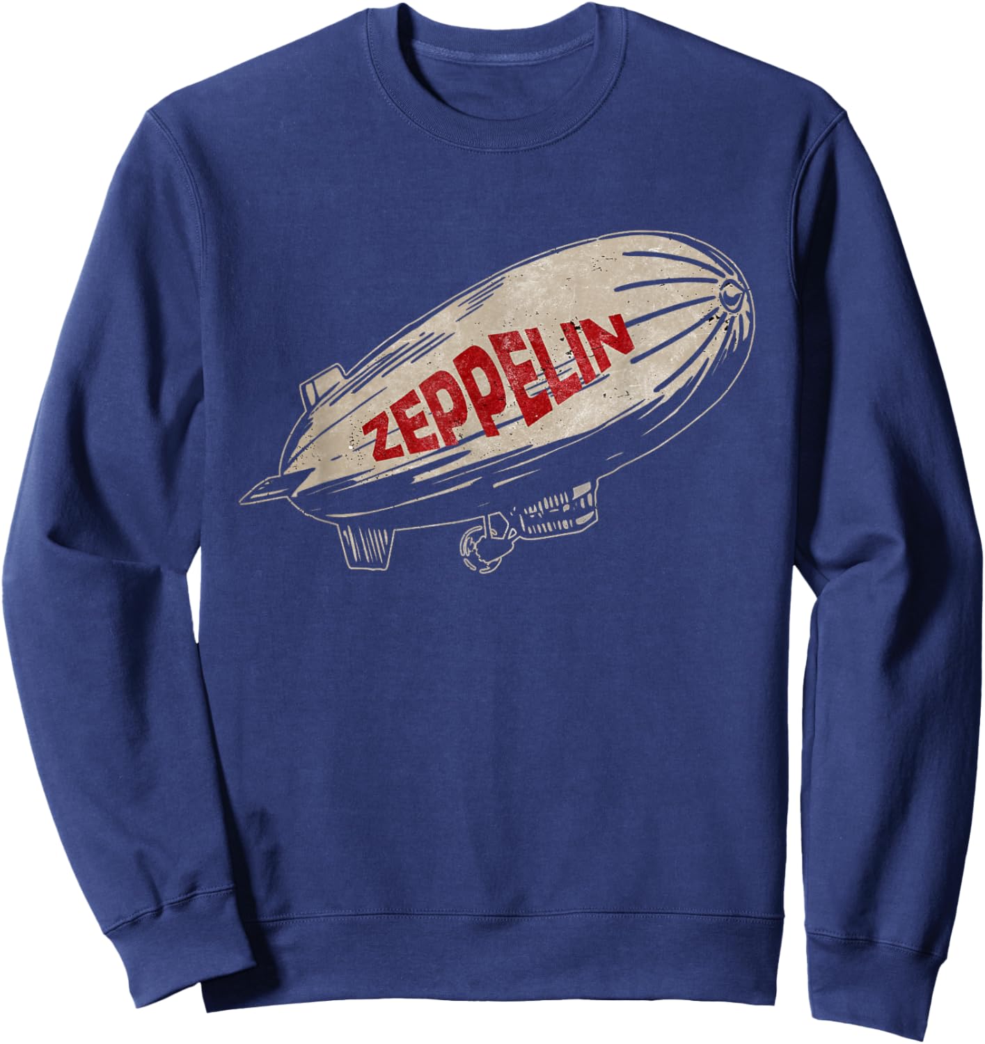 Love Zeppelin Proud Name Personalized Lovers Apparel Airship Sweatshirt - Sweatshirt | Navy