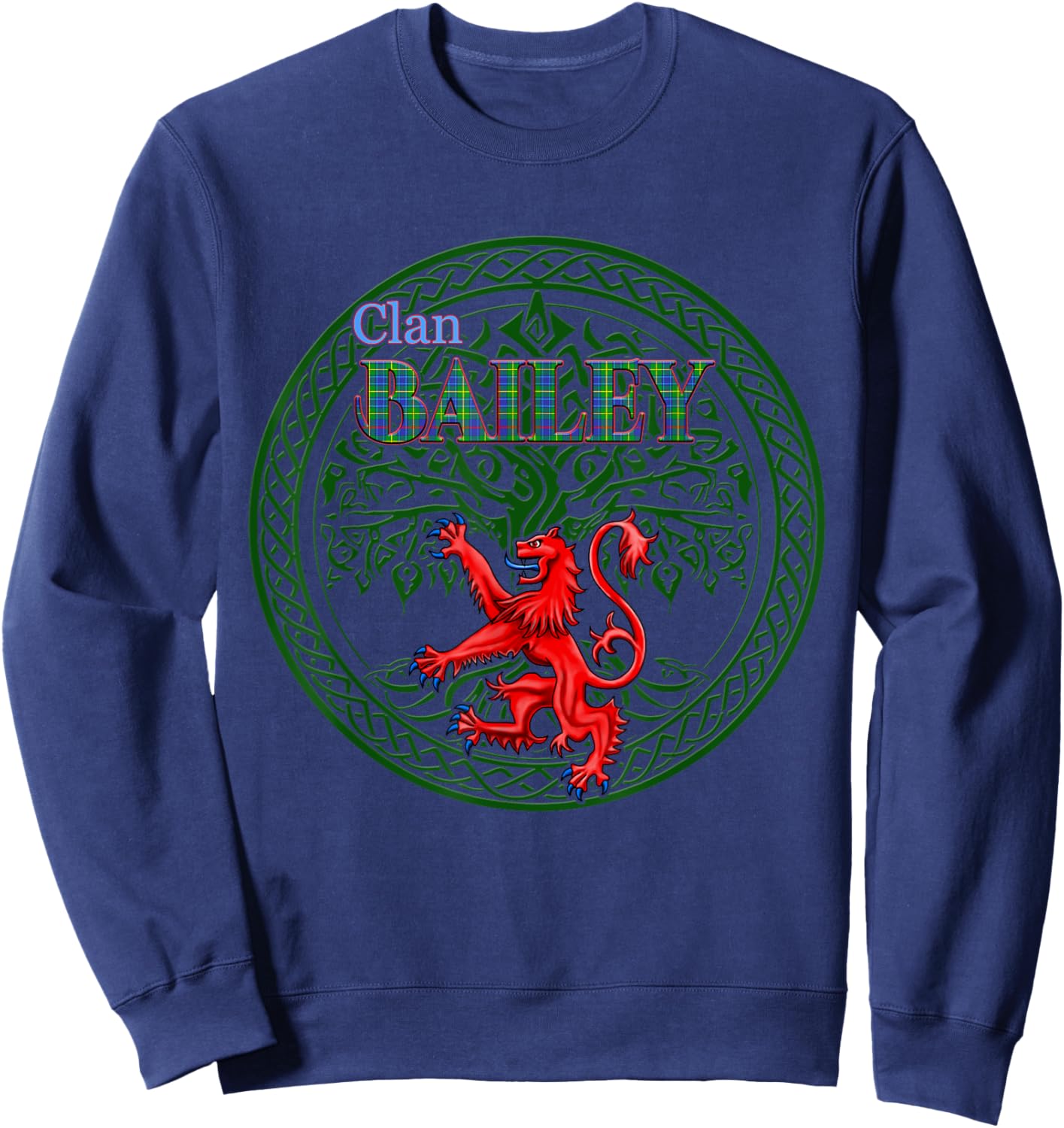 Bailey Scottish Clan Pride Family Sweatshirt - Sweatshirt | Navy