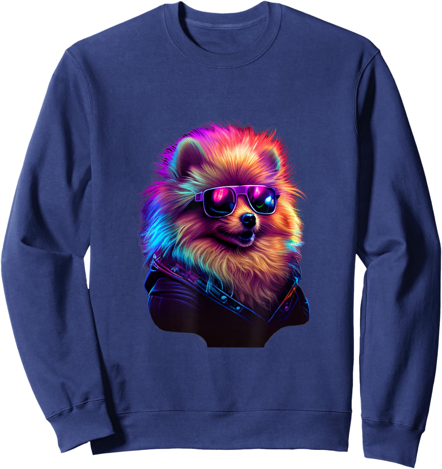 Pomeranian Dogs Pomeranians Sweatshirt - Sweatshirt | Navy