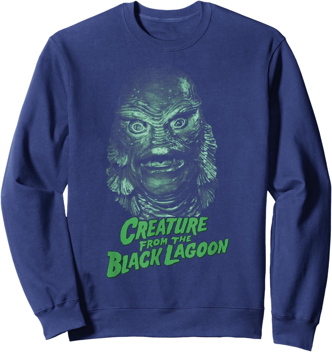 Universal Monsters Creature From The Black Lagoon Portrait Sweatshirt - Sweatshirt | Navy
