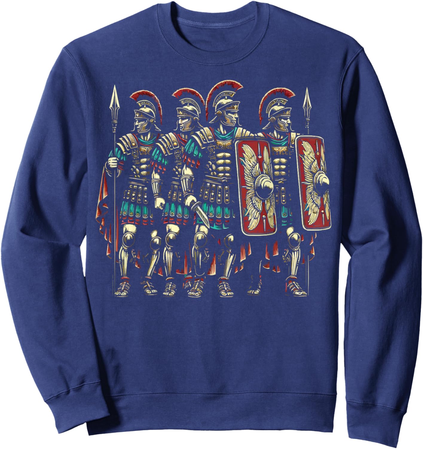 Roman Legionnaires Gladiator Ancient Rome Roman Empire Sweatshirt - Sweatshirt | Navy