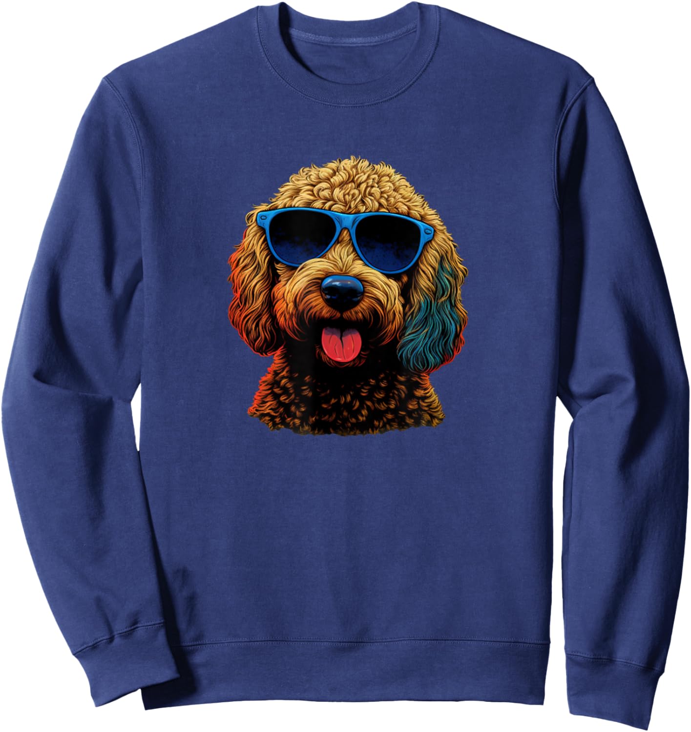 Goldendoodle Dood Funny Doodle Dog Golden Doodle Sweatshirt - Sweatshirt | Navy