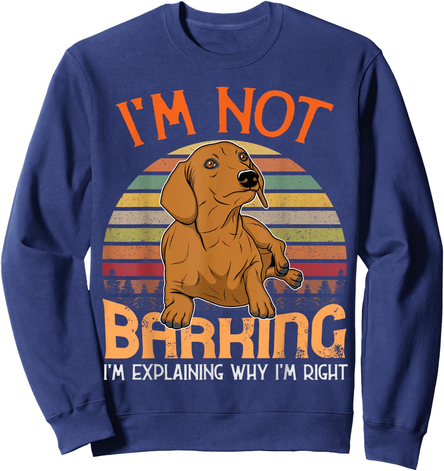 Dachshund Dachshund Teckel Sweatshirt - Sweatshirt | Navy