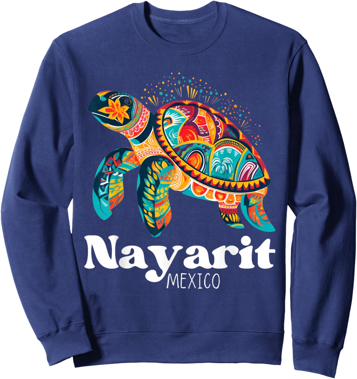 Mexico Nayarit Souvenir / Turtle Nayarit Sweatshirt - Sweatshirt | Navy