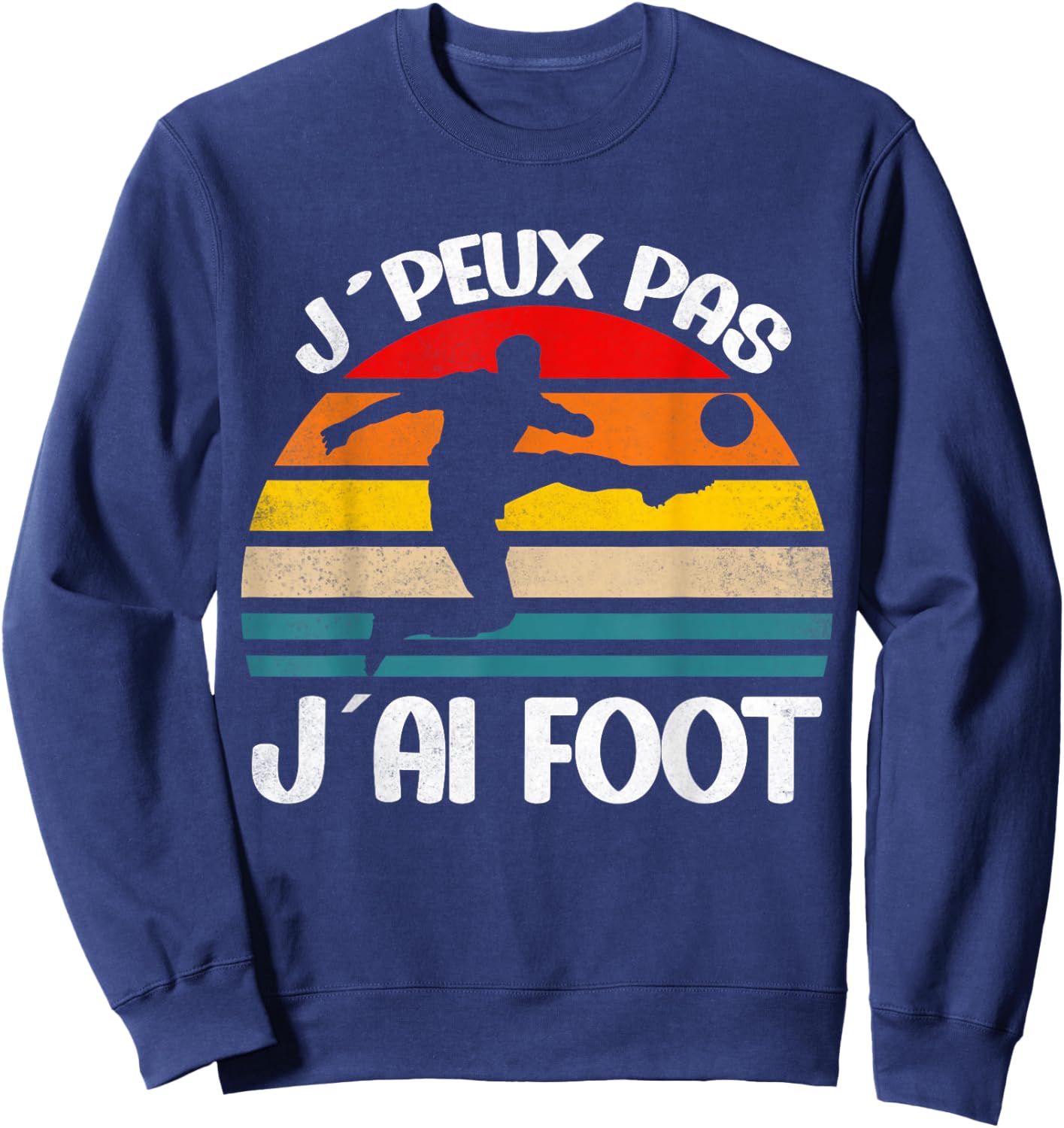 J´Peux Pas J´Ai Football For Children Boys , Black, S Sweatshirt - Sweatshirt | Navy