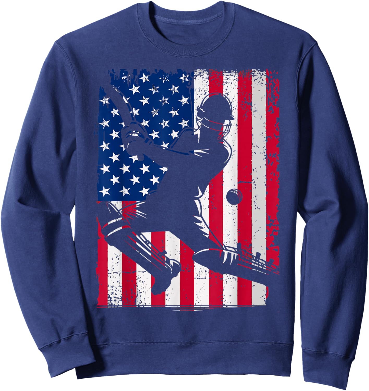 Retro USA Cricket Jersey America Cricket in USA Sweatshirt - Sweatshirt | Navy