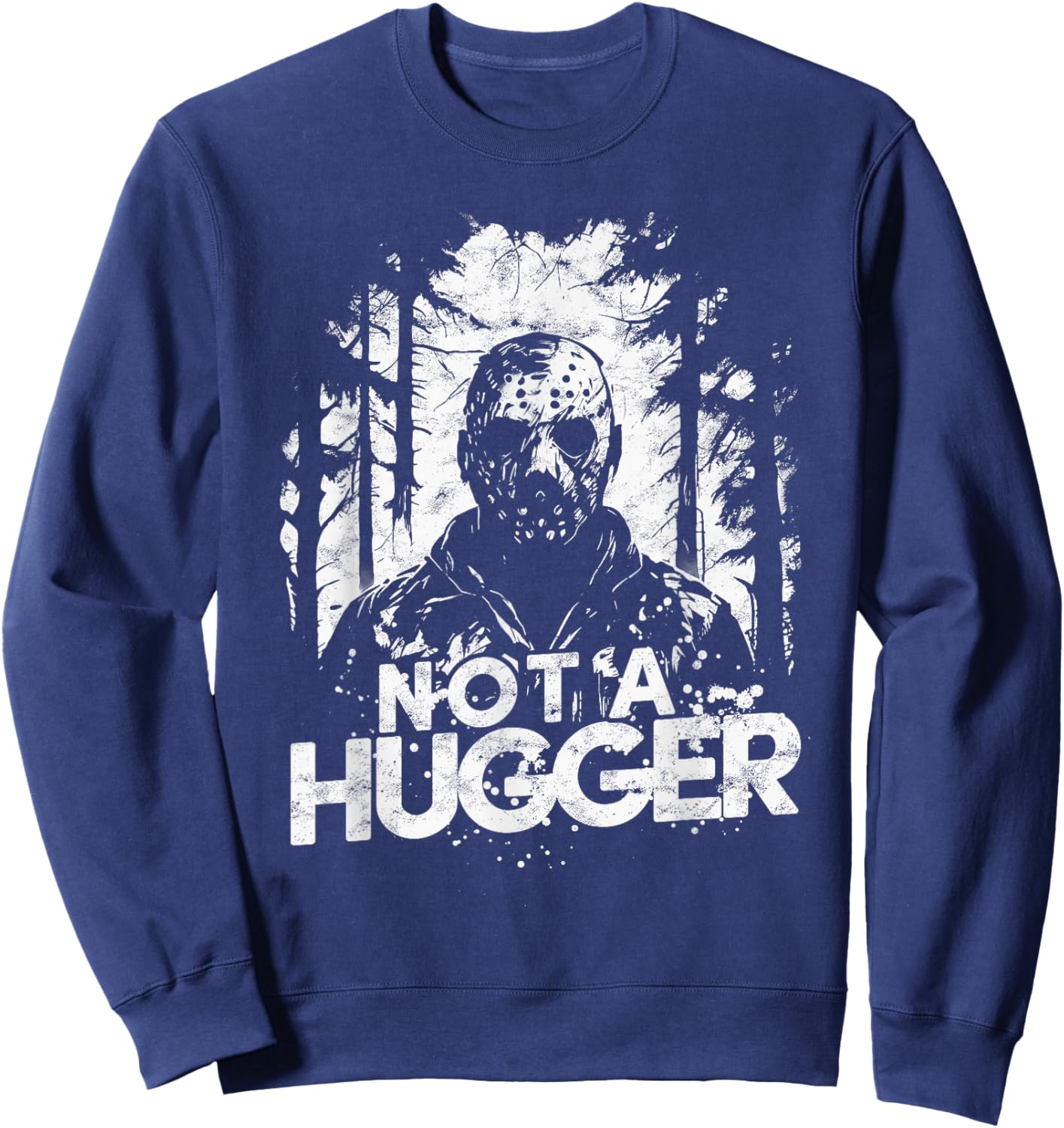 Funny Scary Character Hugger Sweatshirt - Sweatshirt | Navy
