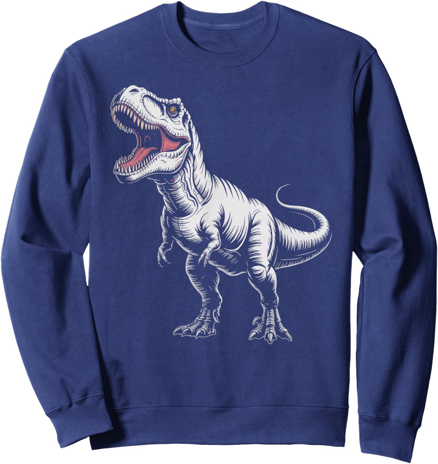 T-Rex Skeleton Dino Bones Paleontology Dinosaur Kids Sweatshirt - Sweatshirt | Navy