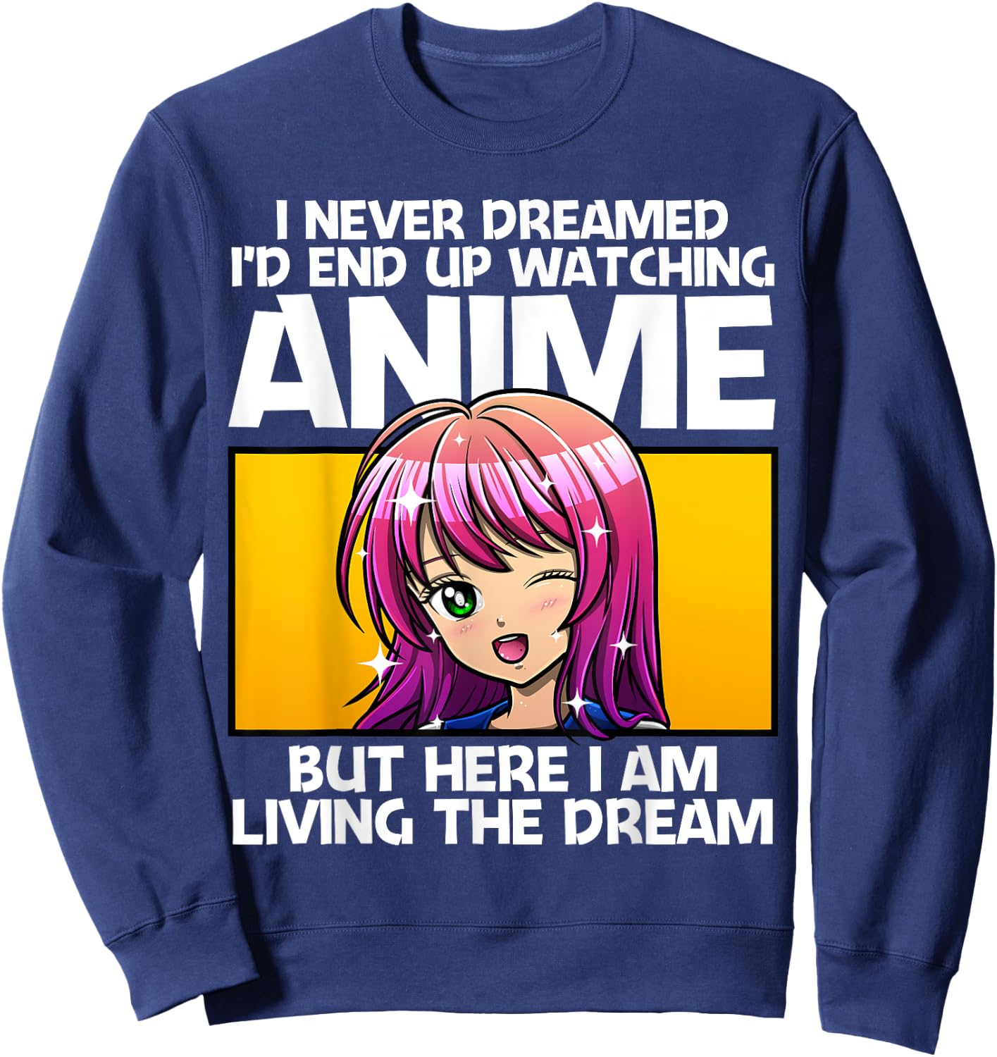 Anime Gift Women Anime Merch Anime Lovers Teen Girls Sweatshirt - Sweatshirt | Navy