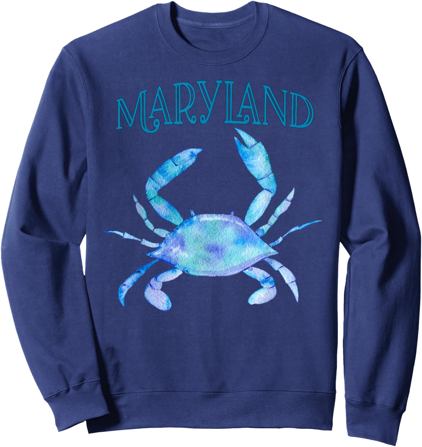 Maryland's Beautiful Chesapeake Bay Blue Crab - Maryland Sweatshirt - Sweatshirt | Navy
