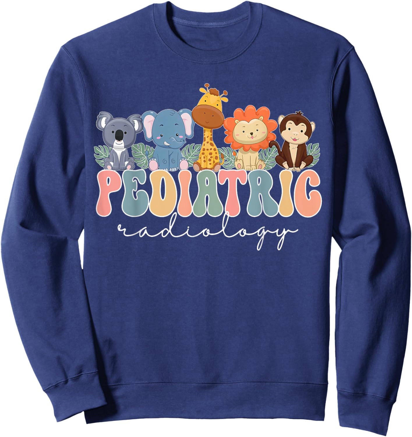 Pediatric Radiology Cute Animals Pediatric Radiologist X-ray Sweatshirt - Sweatshirt | Navy
