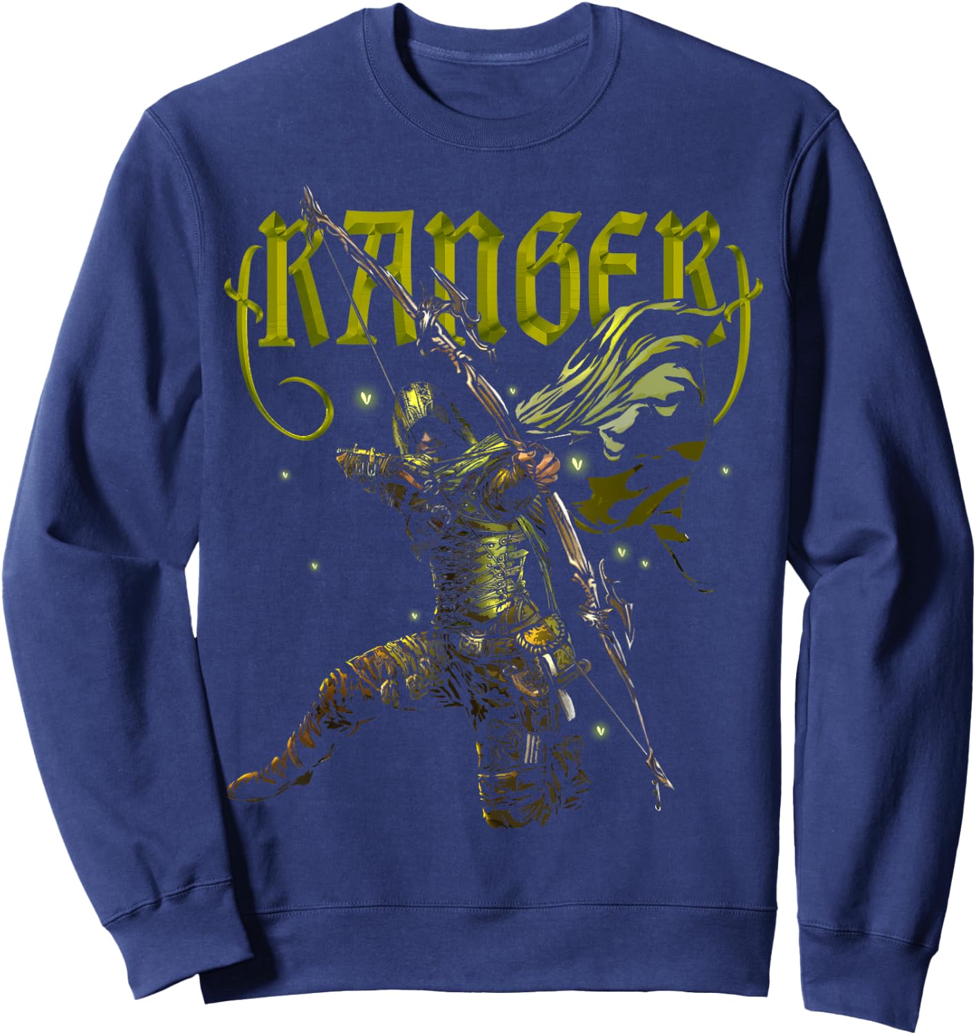 Ranger Archer Hunter Fantasy Tabletop RPG Roleplaying Gamers Sweatshirt - Sweatshirt | Navy