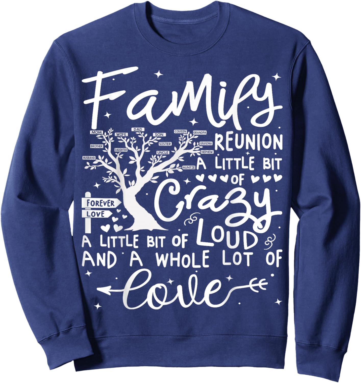 Family Reunion 2025 Shirt Family Matching Reunion Party Sweatshirt - Sweatshirt | Navy