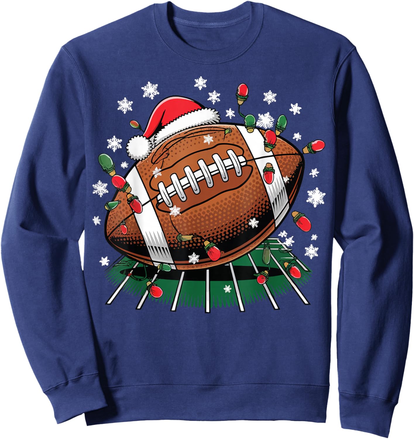 Football Christmas Sweatshirt - Sweatshirt | Navy