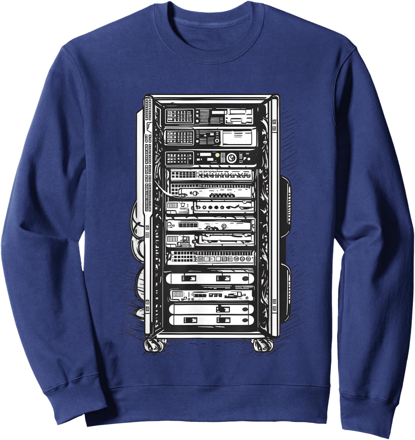 Computer Server Network Rack Sysadmin Engineer Homelab Sweatshirt - Sweatshirt | Navy