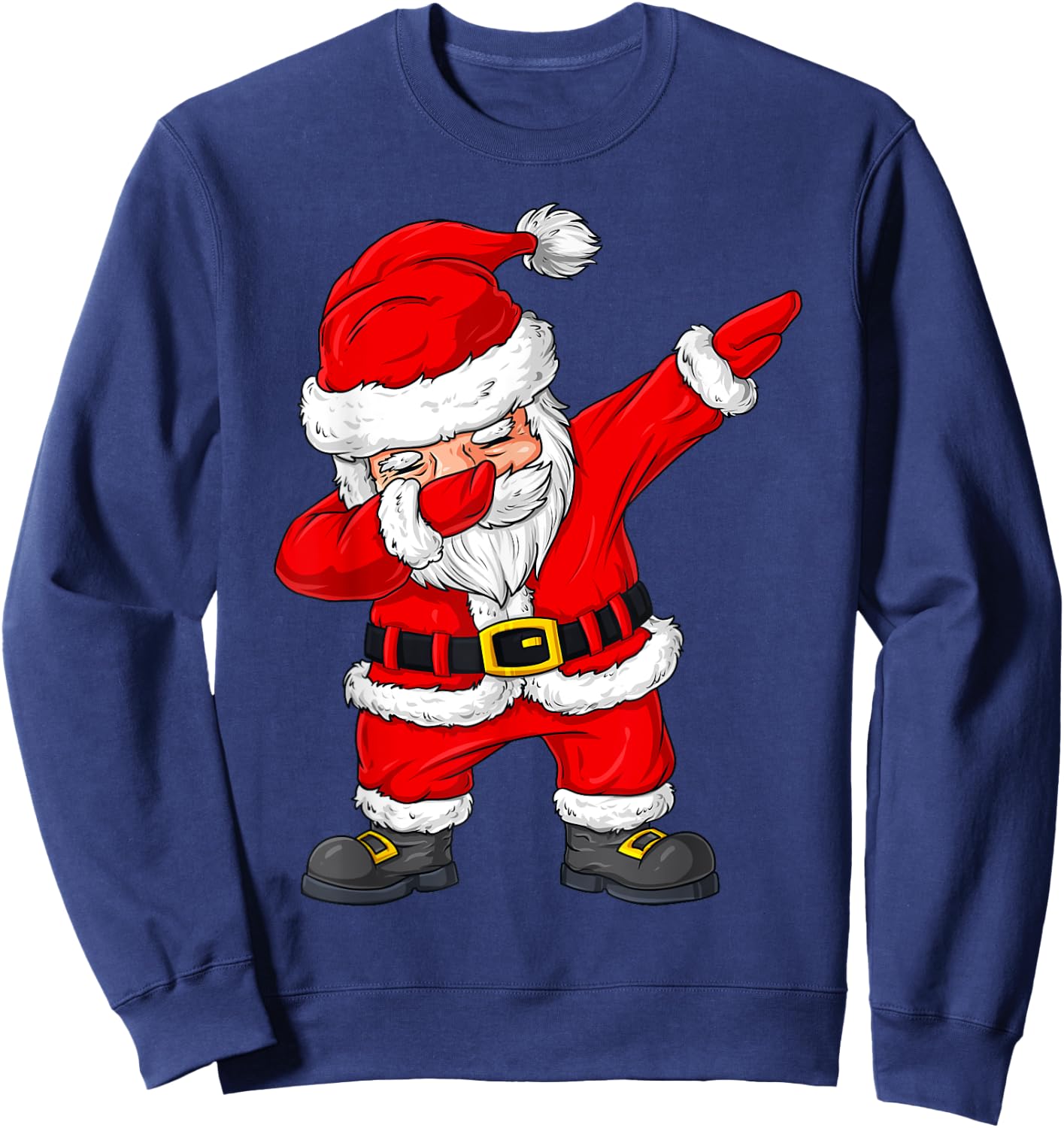 Christmas Dabbing Santa Claus Boys Girls Kids Xmas Dab Sweatshirt - Sweatshirt | Navy