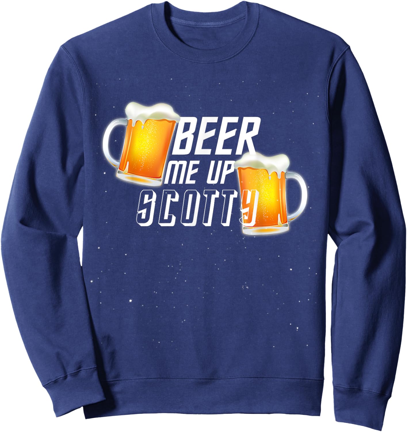 Beer "Beam" Beam Me up Scotty Sweatshirt - Sweatshirt | Navy