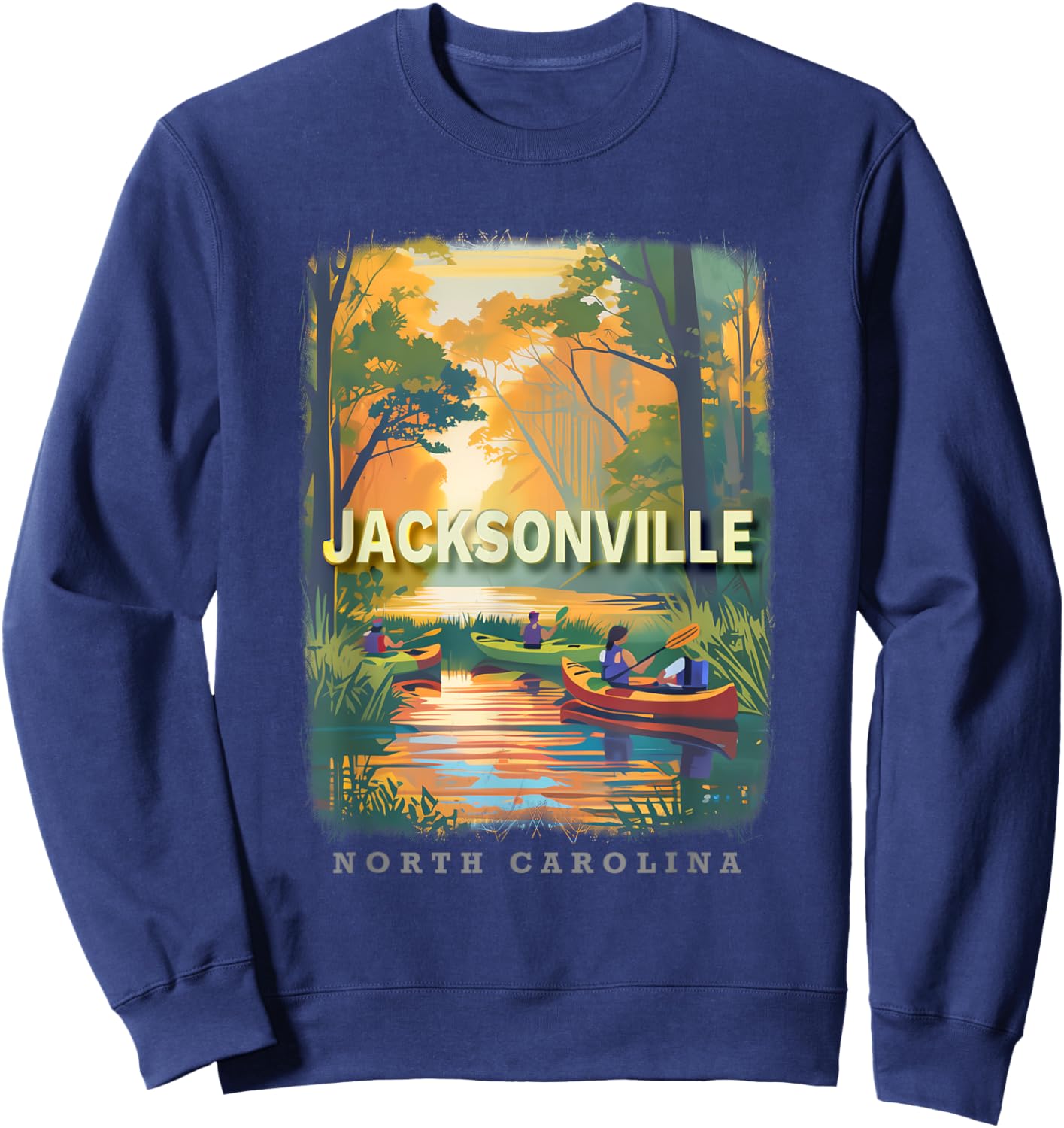 Jacksonville North Carolina NC Coastal Bliss SD641 Sweatshirt - Sweatshirt | Navy