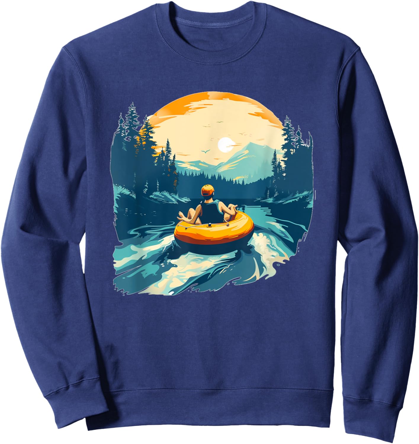 Pretty cool River tubing Costume for Kids and Adults Sweatshirt - Sweatshirt | Navy