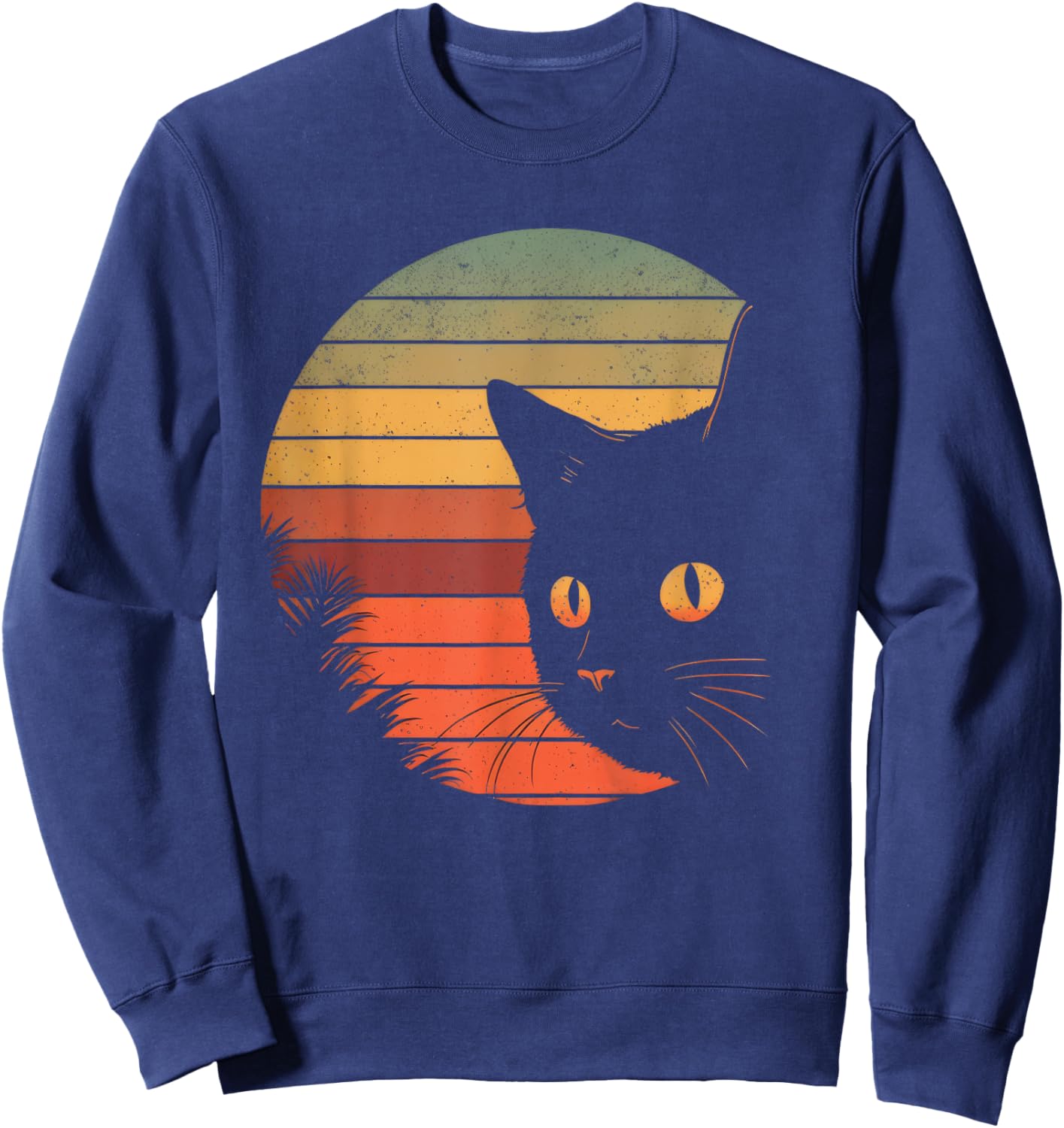 Vincent Van Gogh Starry Night Cat Lover Sweatshirt - Sweatshirt | Navy