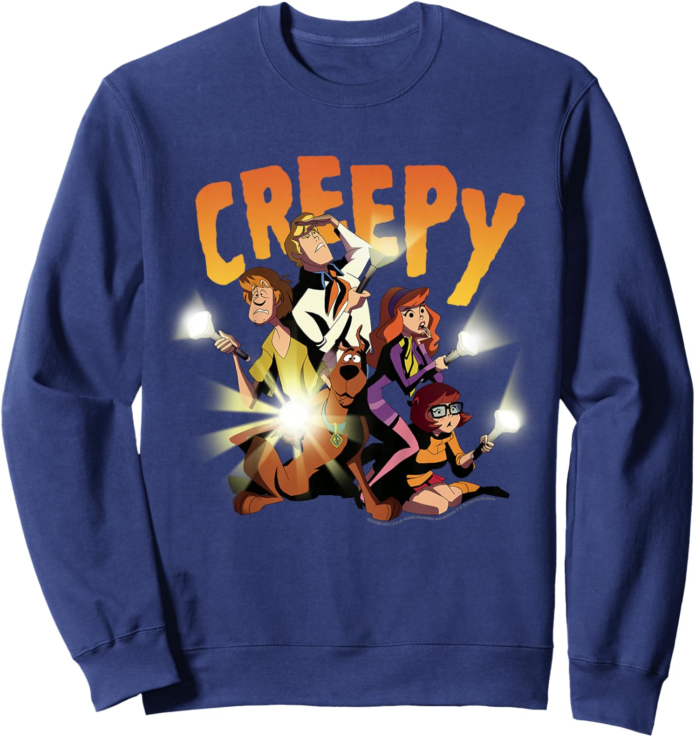 Kids Scooby-Doo Mystery Gang Group Shot Creepy Sweatshirt - Sweatshirt | Navy