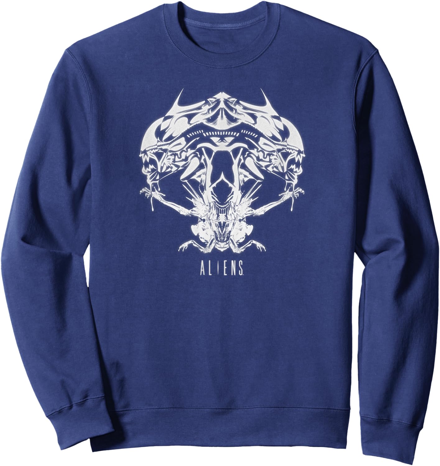 Aliens Xenomorph 80s Movie Sweatshirt - Sweatshirt | Navy