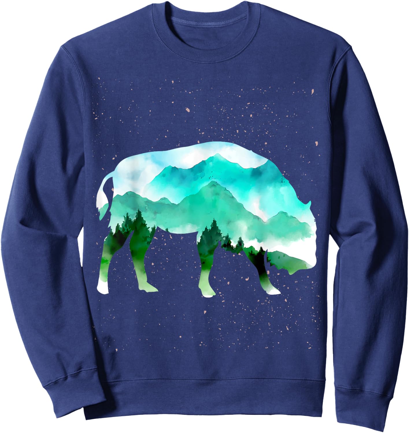 Landscape Buffalo Sweatshirt - Sweatshirt | Navy