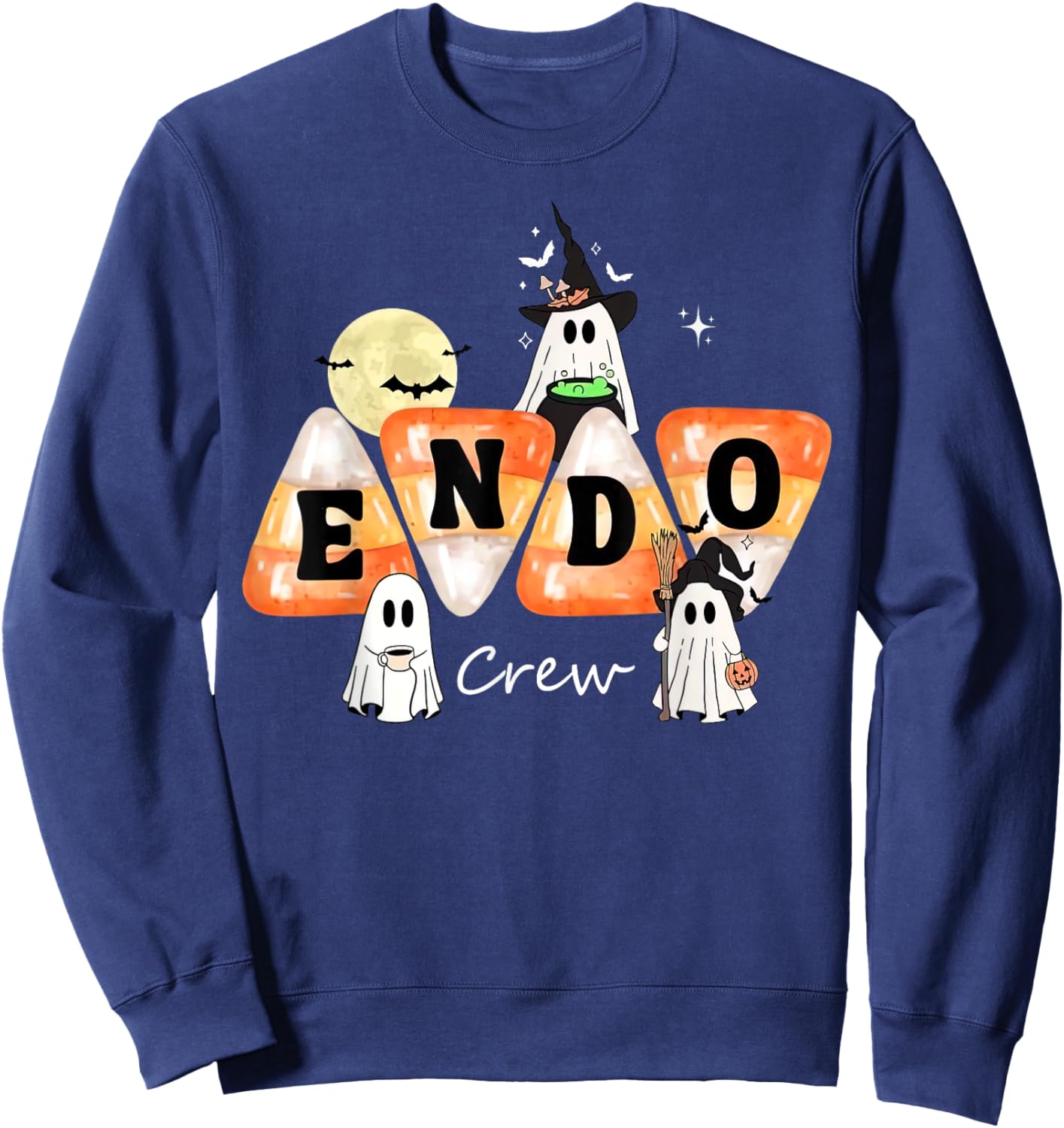 Endo Crew Endoscopy Nurse GI Colonoscopy Colon Halloween Sweatshirt - Sweatshirt | Navy