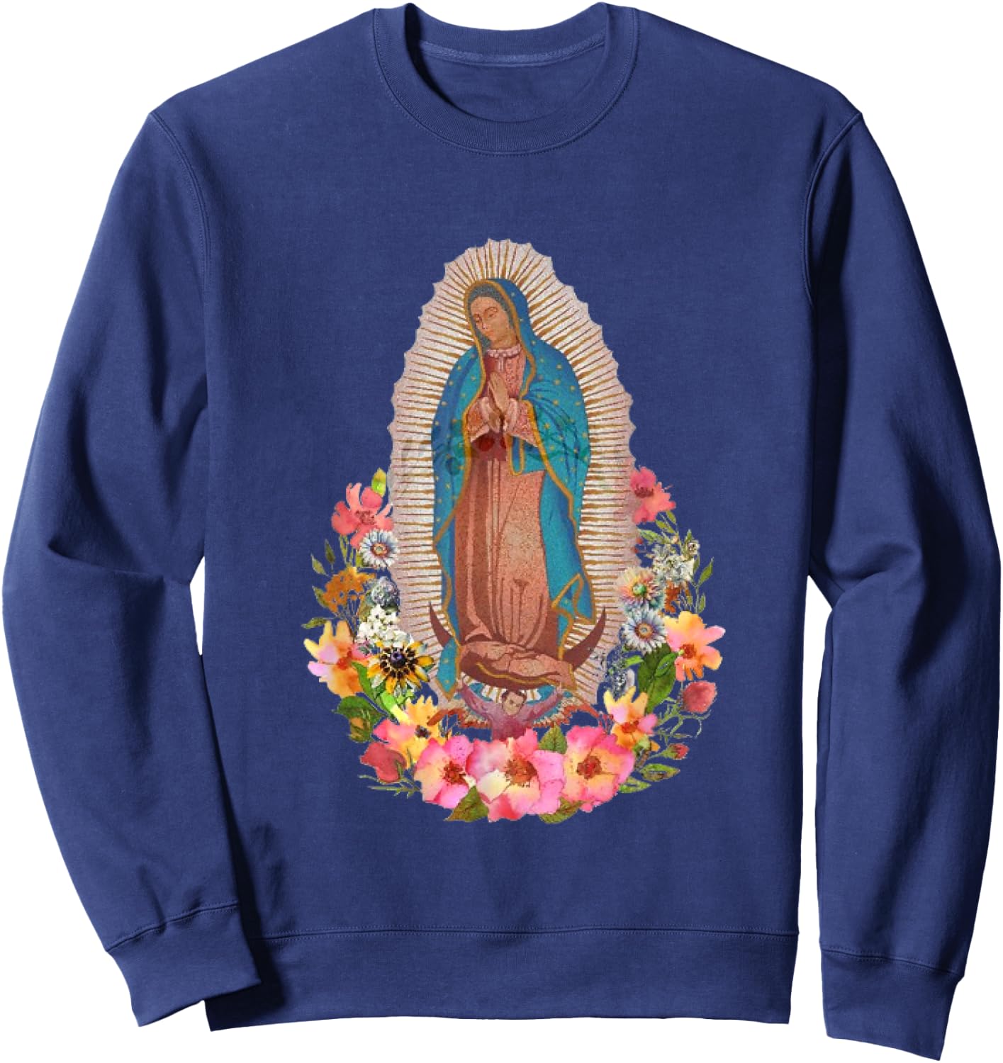 Virgen de Guadalupe Sweatshirt - Sweatshirt | Navy
