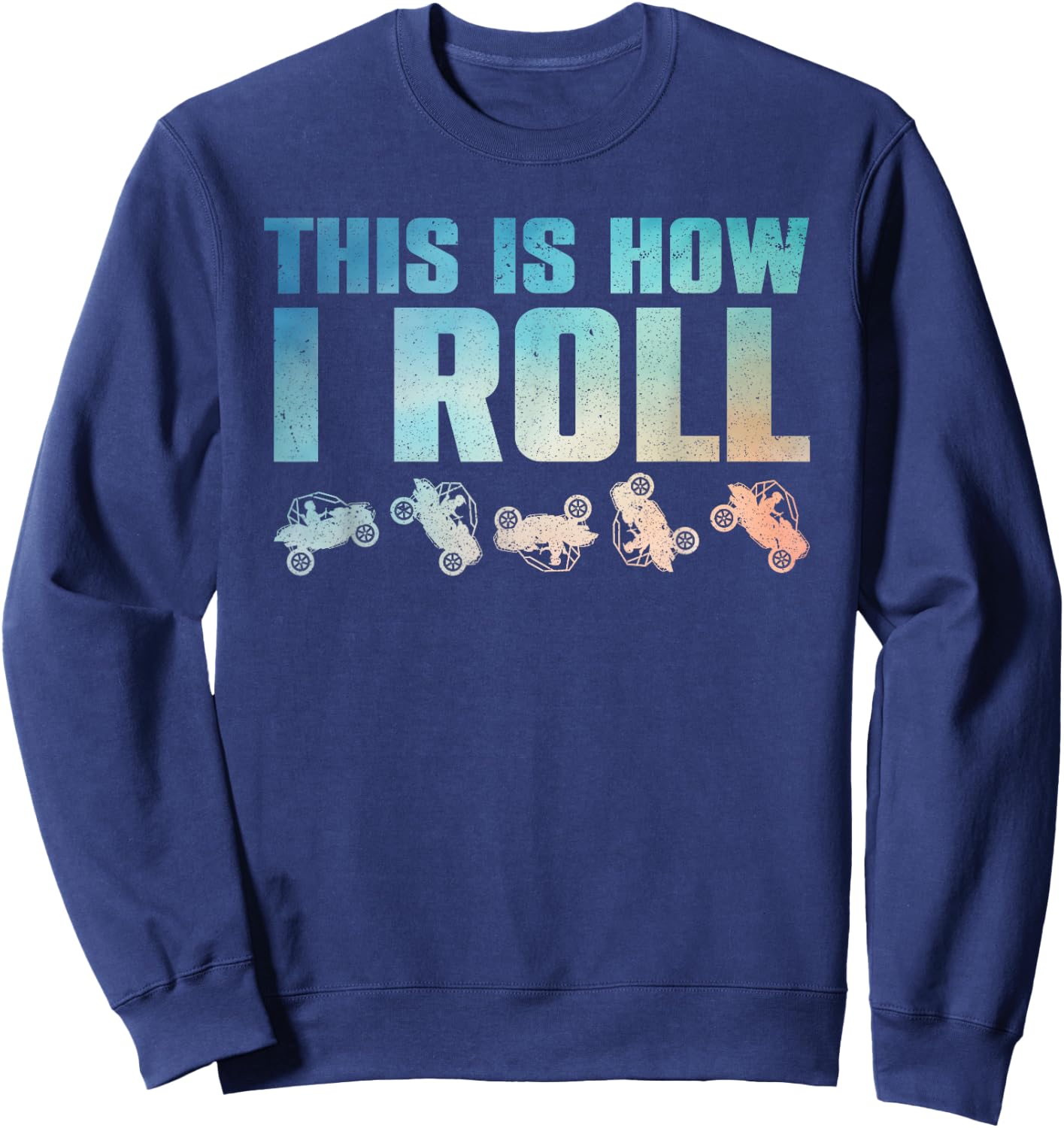 Side-By-Side Design Women UTV ATV SxS Off Road Lover Sweatshirt - Sweatshirt | Navy