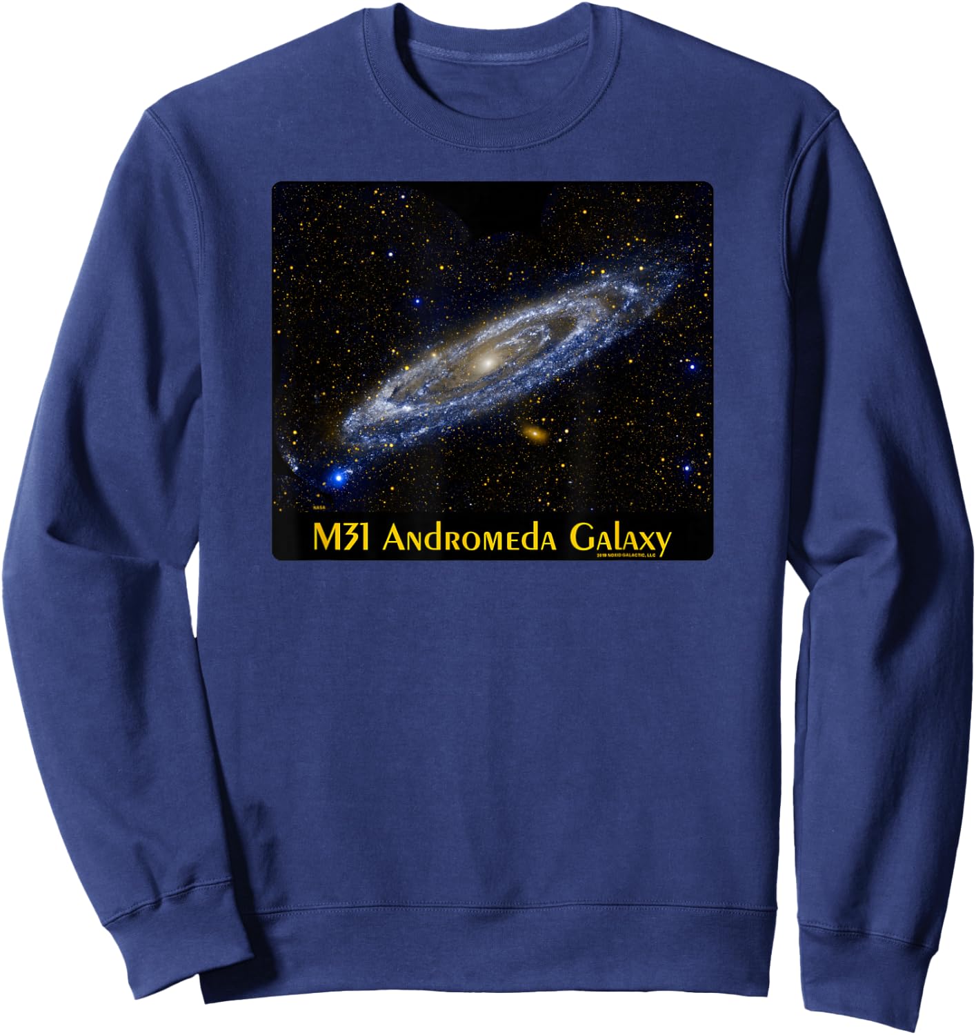 M31 The Andromeda Galaxy Astronomy Shirt Sweatshirt - Sweatshirt | Navy