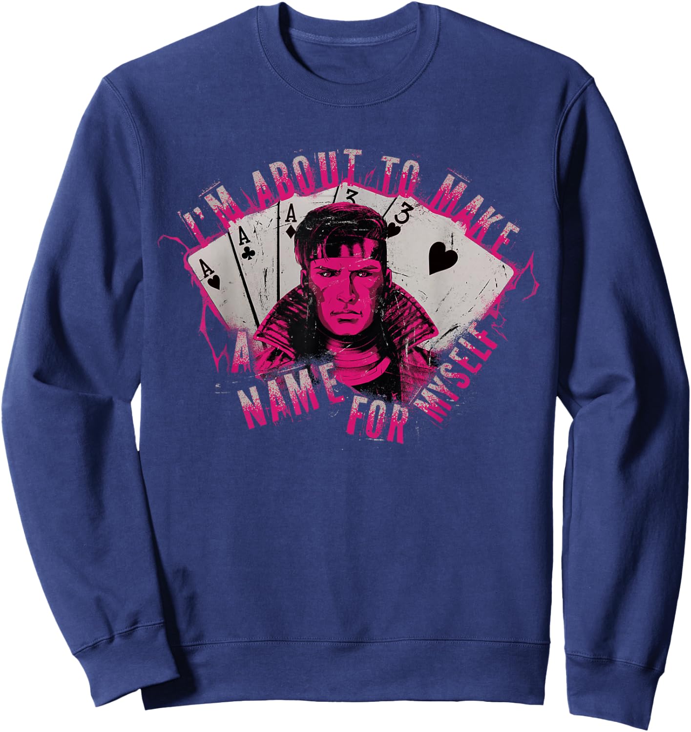 Marvel Studios Deadpool & Wolverine Gambit A Name for Myself Sweatshirt - Sweatshirt | Navy