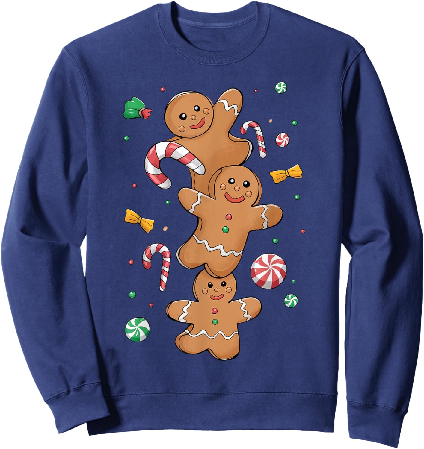 Xmas Christmas Gingerbread Sweatshirt - Sweatshirt | Navy