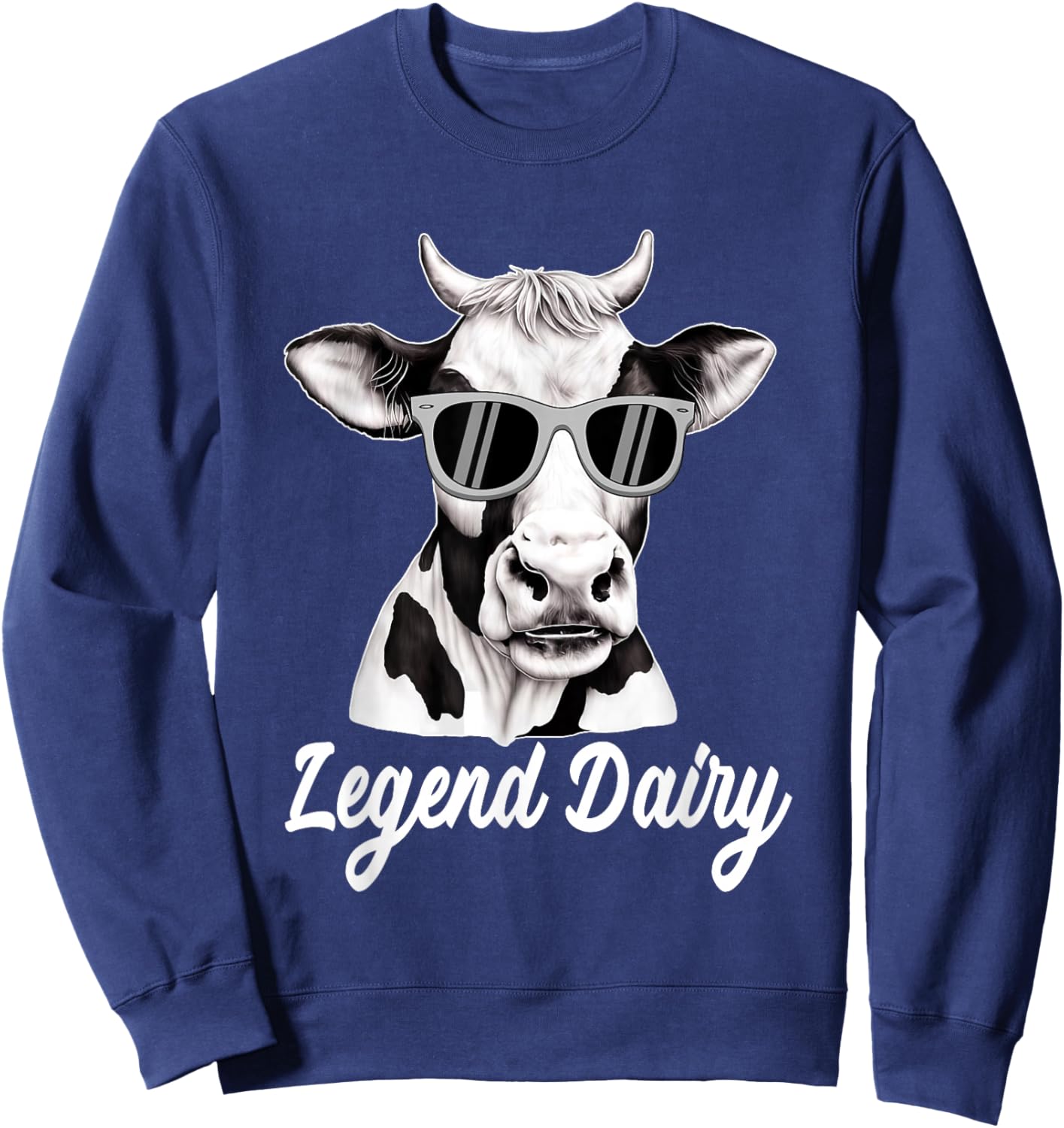 Legend Dairy Farmer Cow Dairy Cow Farmer Dairy Farming Sweatshirt - Sweatshirt | Navy